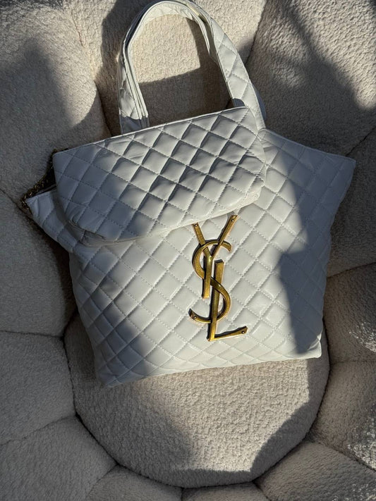 شنط YSL حجم كبير مع جزدان