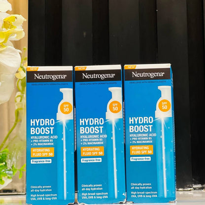 سائل الترطيب الواقي من الشمس من نيتروجينا الاصلي Neutrogena Hydro Boost Hydrating Fluid SPF 50